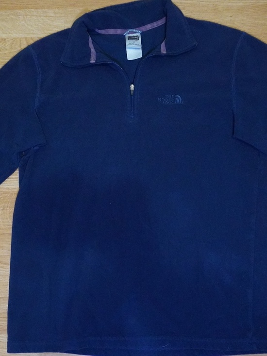 The North Face TKA 100 1/4 Zip Fleece – Navy – Men's Size Small - Picture 1 of 2